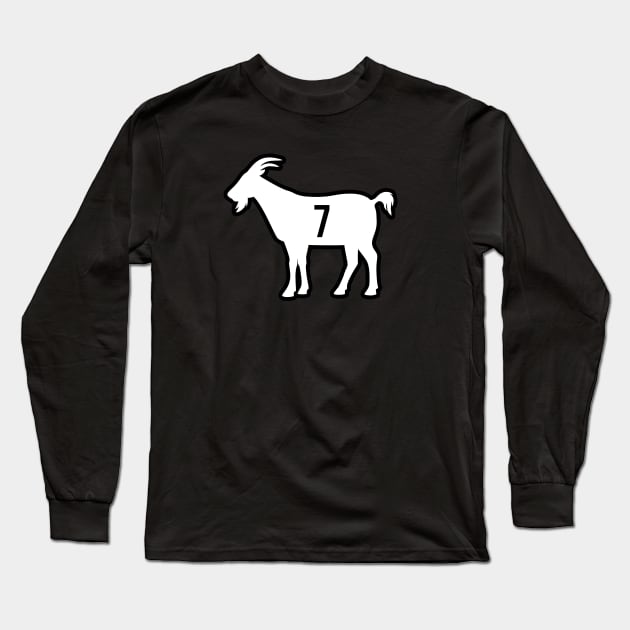 BK GOAT - 7 - Black Long Sleeve T-Shirt by KFig21